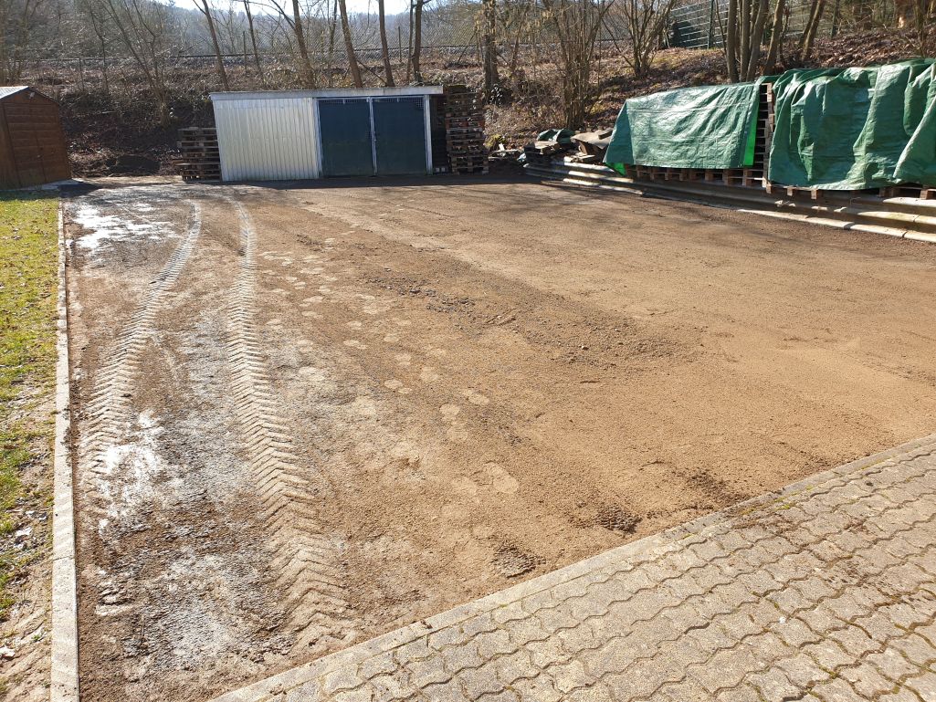 Platz abgeschliffen